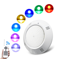 Nouveau produit Lampe de piscine 18w 25w 35w 260mm Ip68 Étanche Rgbw Ac 12v Pc Led Lumière submersible pour piscine
