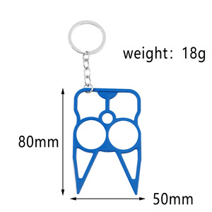 <span class=keywords><strong>2025</strong></span> blnieece cá nhân thép không gỉ dễ thương Mèo Tai Mặt dây chuyền móc khóa tôm hùm không thấm nước đa chức năng thiết kế an toàn - Product Image 2