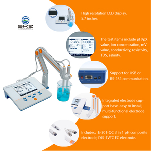 M300F-A yüksek hassasiyetli 7 1 PH/TDS/EC/Temp/Sal/Res/DO kozmetik su kalitesi test cihazı İletkenlik PH ölçer dijital - Product Image 2