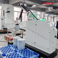 Robot collaboratif électrique de palettisation 30 kg, machine automatique d'empilage de caisses pour lignes alimentaires, de boissons et de produits chimiques, emballage en bois