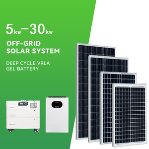 5KW to 50KW Hybrid Off-Grid <b>Solar</b> <b>Kit</b> With 10KVA <b>Power</b> System Polycrystalline Silicon Battery MPPT Controller Customisation Hot - Product Image 1