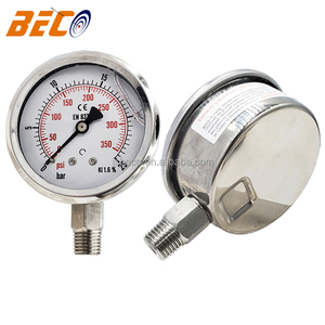 Manómetro de Presión de 0-25 Bares, Lleno de Glicerina, de 2.5 Pulgadas, de Acero Inoxidable, para Bomba de <span class=keywords><strong>Piscina</strong></span>, Filtro de Arena, Compresor de Aire - Product Image 4