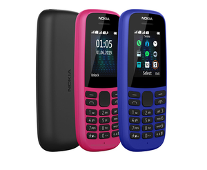 Teléfono con Teclado para <span class=keywords><strong>Nokia</strong></span> <span class=keywords><strong>105</strong></span> (Versión 2019), Compatible con Doble Tarjeta SIM, Teléfono Móvil a Precio Económico, Buena Calidad - Product Image 2