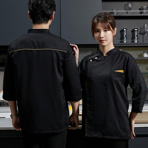 Manteau <span class=keywords><strong>de</strong></span> chef Logo personnalisé chemise <span class=keywords><strong>de</strong></span> travail à manches longues pour femmes homme 20 pièces avec vêtements <span class=keywords><strong>de</strong></span> <span class=keywords><strong>cuisine</strong></span> Pocke - Product Image 6