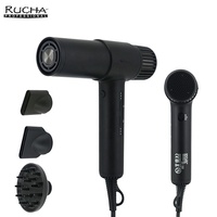 Sèche-cheveux ionique haute vitesse RUCHA 2000W, sèche-cheveux avec diffuseur de buse, sèche-cheveux professionnel