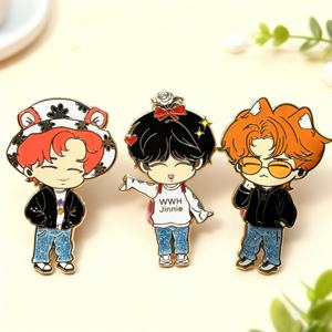 Pin de Esmalte Personalizado para Adultos, Pin de Solapa de Esmalte, Insignia de Aleación de Zinc Barata para Promoción en EE. UU., Accesorios de Ropa - Product Image 4