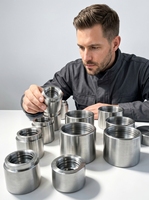 Douille de cylindre hydraulique en acier inoxydable usinée sur mesure par CNC, filetage de précision, usinage non standard, hydraulique 3D