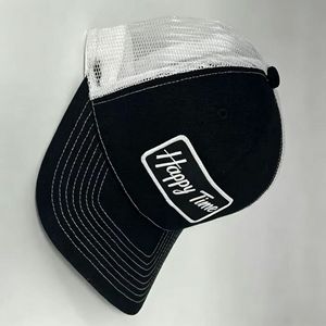 Casquette de baseball en twill à 6 panneaux noire pour adulte, style trucker, avec logo personnalisé, maille respirante, pour le sport et les activités de plein air, faible MOQ, Vietnam - Product Image 3
