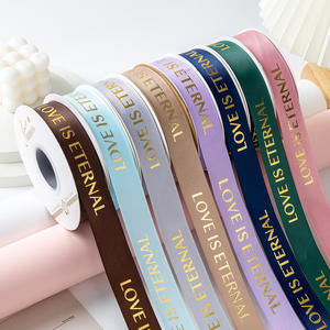 Atacado Personalizado Logotipo Personalizado Marca Tinta De Ouro Impresso TPU Transparente Gift Wired <span class=keywords><strong>Ribbon</strong></span> - Product Image 1