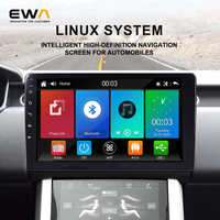 Autoradio Linux 9 pouces avec support de montage sur tableau de bord, CarPlay, Android Auto, écran tactile IPS, DSP, radio FM, double USB, caméra de recul HD, MP3