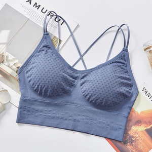 Vendita calda Delle <span class=keywords><strong>Donne</strong></span> di Un Pezzo Senza Soluzione di Continuità Back Bellezza Reggiseno Imbottito Sonno di Forma Fisica di Yoga In Esecuzione Reggiseno - Product Image 6