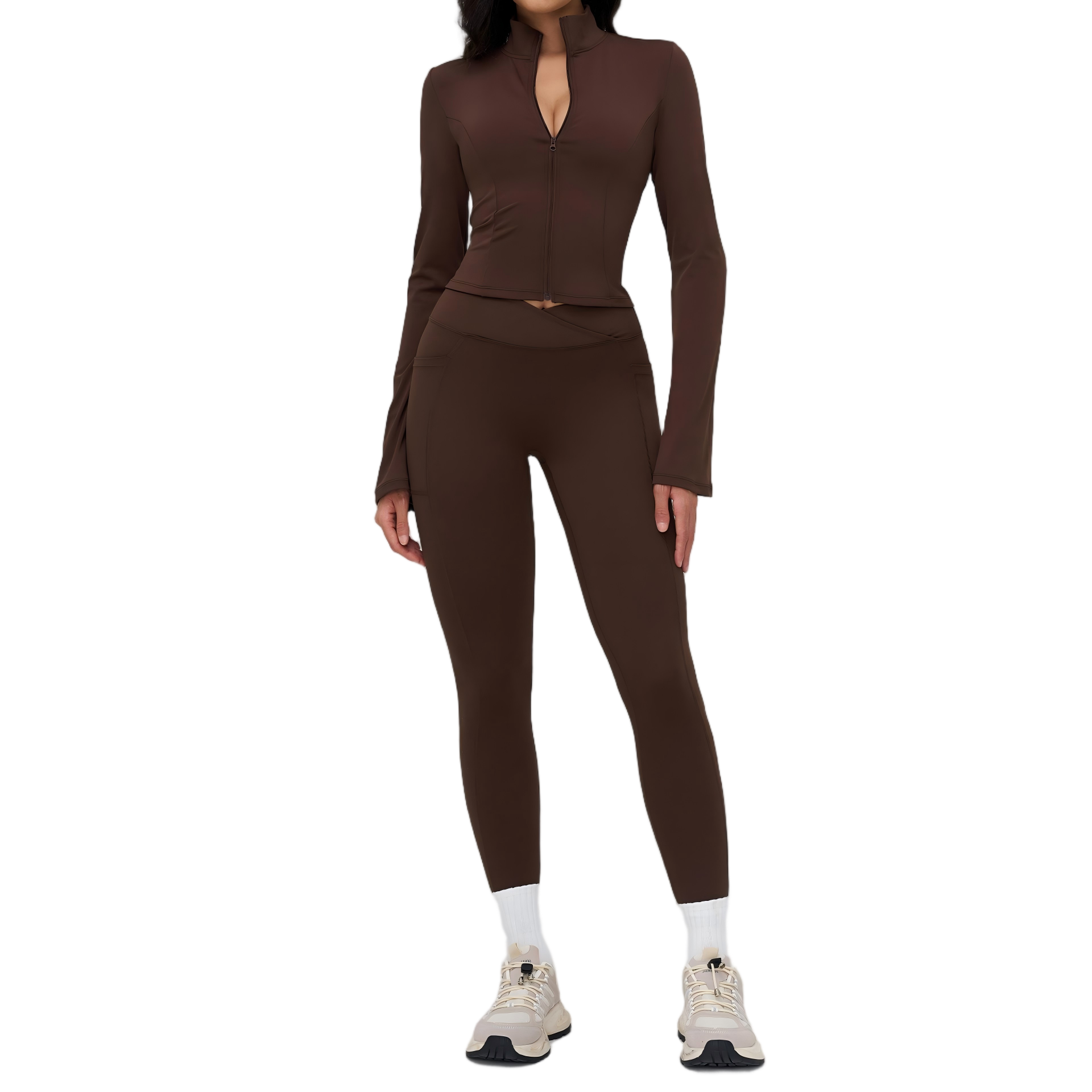coffee jacket+leggings