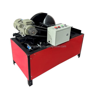 Machine automatique de découpe de grumes, petite machine électrique de découpe et de fendage, équipement de travail du bois, petite scie à fendre les grumes rondes - Product Image 2