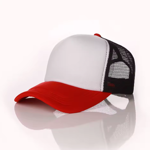 5-Panel 100% Polyester Foam Trucker Hat Sporty Graphic Embroidered Sublimation Cap Featuring <b>Leaf</b> Leopard - Product Image 5