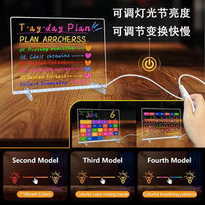 Tavola da Disegno Illuminata a LED per Bambini, Giocattolo Luminoso RGB a Sette Colori, Lavagna Cancellabile, Piastra Fluorescente per Scrittura - Product Image 2