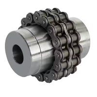 Personnalisable ISO Standard Double Rouleau Chaîne Pignon Arbre Accouplements OEM Usiné pour