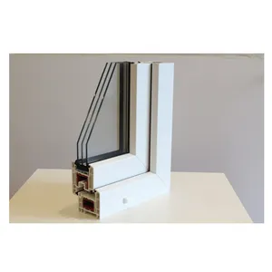 Minglei European style high performance Rehau tilt and turn pvc windows