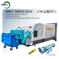 Compacteur de déchets municipaux hydraulique entièrement automatique, haute capacité, haute performance, usage intensif, industriel et commercial RNKJ