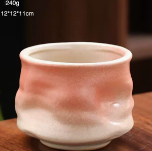 Taza de Cerámica Artesanal Creativa con Diseño Plegado Irregular, Taza Multiusos para <span class=keywords><strong>Espresso</strong></span>, Taza de Degustación de Cerámica Retro de Lujo para Latte Art y Té - Product Image 3