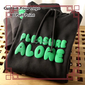 Sudadera con Capucha Personalizada con Logotipo en 3D, de Algodón de Alta Calidad, Talla Grande, Unisex, para Invierno, Sudadera con Capucha de Anime OEM para Hombre - Product Image 1