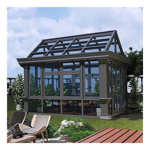 <span class=keywords><strong>Design</strong></span> Chine vente en gros serre en verre double solarium véranda en aluminium véranda de jardin véranda maisons en verre toit en verre - Product Image 4