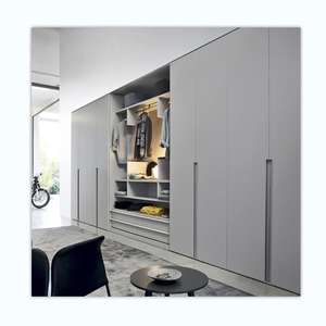 Sistema de Armario Abierto de Madera Maciza de Estilo Europeo Moderno para Dormitorio o Uso en Hoteles, Muebles Contemporáneos con Estilo - Product Image 4