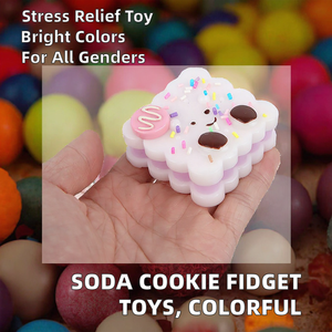 Juguetes de Descompresión de Plástico con Temática de Galletas de Soda, Directo de Fábrica, Nuevos, Unisex, para Amasar, con Música, Varios Colores, para Edades de 15 a 60 Años, Hechos en Zhejiang - Product Image 2