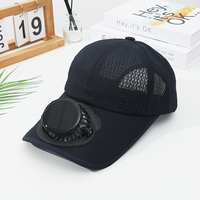 Gorra de Béisbol Personalizada con Energía Solar, Recargable, con Mini Ventilador, Sistema de Refrigeración, Protección Solar para Deportes al Aire Libre, Regalo Promocional