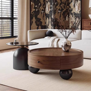 중국 공장 홈 거실 커피 테이블 원형 커피 테이블 현대 커피 테이블 저장 - Product Image 3