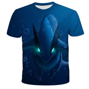 T-shirt estiva <span class=keywords><strong>Pikachu</strong></span> con stampa digitale 3D, <span class=keywords><strong>maglietta</strong></span> da uomo a maniche corte, ampia e casual, per il commercio europeo - Product Image 4