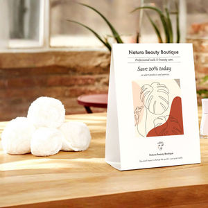 مخصص طباعة أوفست بطاقة قائمة قابلة للطي بطاقة خيمة من الورق المقوى للترويج لطاولة الكافتيريا والبار - Product Image 4