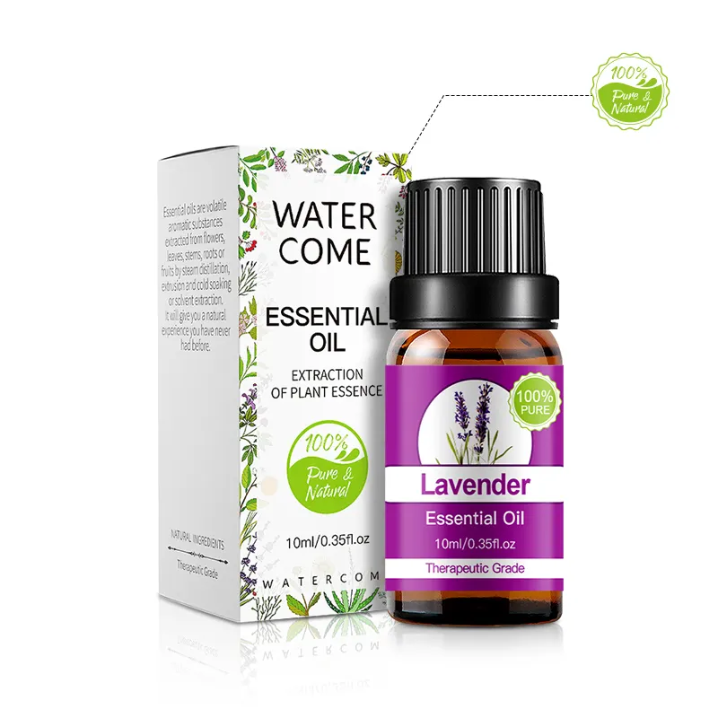 Minyak Aromaterapi Pijat Grosir 10Ml 100% Minyak Esensial Tingkat Lavender Terapi Organik Murni untuk Diffuser