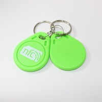 Porte-clés RFID programmable 125 kHz, jetons PVC pour systèmes d'entrée intelligents