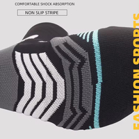 Chaussettes de cyclisme noires hommes et femmes coton basket-ball course chaussette athlétique épaisse Elite mode Sublimation Sox