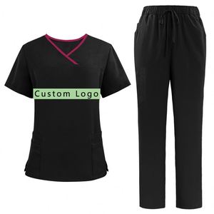Wholesale Custom Medical <b>Scrub</b> <b>Sets</b> Custom Breathable Elasticated Waist Hospital Uniforms Medical <b>Scrubs</b> <b>Sets</b> - Product Image 1