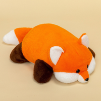 Oreiller animal en peluche douce Jouet animal personnalisé à particules pondérées Jouet animal drôle en peluche renard chien dinosaure raton laveur