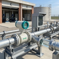Débitmètre Électromagnétique Numérique de Haute Précision pour Surveillance des Données de Débit en Temps Réel, Certifié CE, Mesure Précisement les Liquides et Gaz, OEM