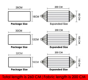 Amaca da campeggio in tela di alta qualità amaca da viaggio portatile amaca da esterno per interni senza supporto - Product Image 4