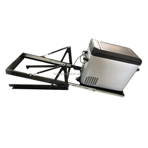 Réfrigérateur de 28 pouces 40L pour SUV et Pick-up, kit intérieur pour véhicule tout-terrain, avec glissière coulissante métallique inclinable, boîte de transport de marchandises arrière pour extérieur - Product Image 1