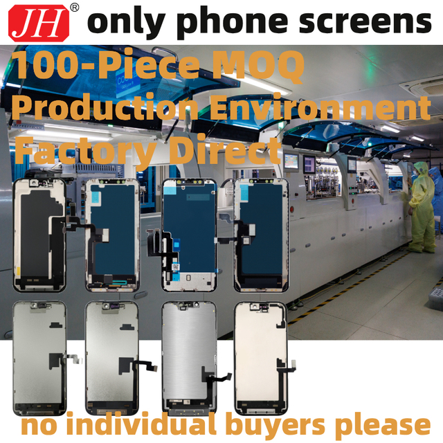 JH Soft OLED Hard OLED Incell LCD Display Touch Digitizer Assembly for IP 13 14 Pro Max Replacement Repair Parts Wholesale