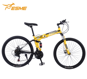 Bicicleta plegable de aluminio ligera de 20er y 18 velocidades, bicicleta de montaña plegable de alta calidad con suspensión completa para desplazamientos - Product Image 4