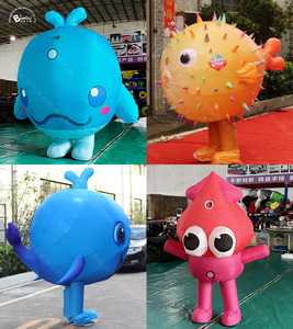 Costume Gonfiabile Pubblicitario a Forma di <span class=keywords><strong>Pesce</strong></span> Puffer per Adulti, Mascotte Gonfiabile Personalizzata, Costume Animale Marino Gonfiabile per Eventi e Parate - Product Image 4