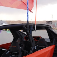 Support universel de fixation pour mât de drapeau tout-terrain pour barres de protection et feux de signalisation de 1,75 à 2 pouces pour UTV et VTT