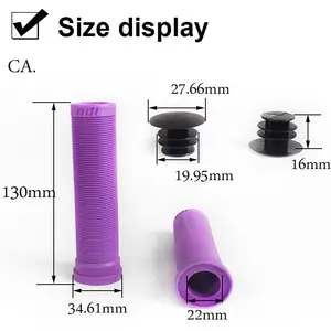 Odi Grips Silicone xe đạp xử lý Grips 22mm đường MTB Xe Đạp Handlebar grip với cao su xử lý Bar End cắm phụ kiện xe đạp - Product Image 3