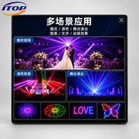 Lumière laser d'animation couleur pleine 10W, étanche, DMX512 RGB, modèle XM-RGB-10W pour concerts en plein air, scènes, festivals, événements