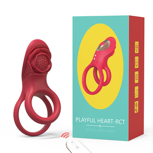 <span class=keywords><strong>Anneau</strong></span> vibrant double unisexe pour stimulation clitoridienne, masturbateur adulte étanche IPX7, 600g - Product Image 6