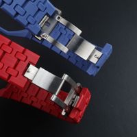 HUAXUN Modisches Biokeramik-Uhrenarmband + Biokeramik-Schutzhülle mit Edelstahlschnalle für AP Royal Pop S-Uhr