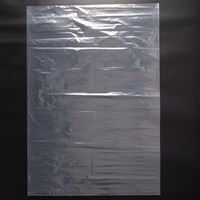 Sac plat transparent en PE avec logo personnalisé, à ouverture supérieure, thermoscellable, en LDPE recyclable, résistant à l'humidité et à la déchirure, multi-tailles, impression sérigraphique