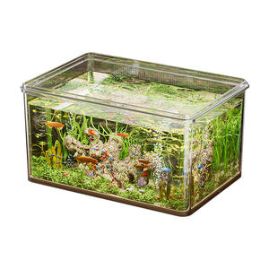 Beginners <span class=keywords><strong>aquarium</strong></span>, anti-val, milieuvriendelijk, transparant, rechthoekig, voor thuis, woonkamer, kleine goudvis, schildpad <span class=keywords><strong>aquarium</strong></span> - Product Image 2
