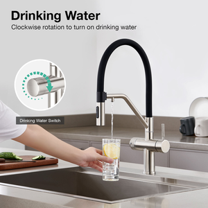 2026 new modern minimalist High Quality modern 3 Way 304 Stainless Steel Kitchen Sink Taps Faucet - Product Image 2